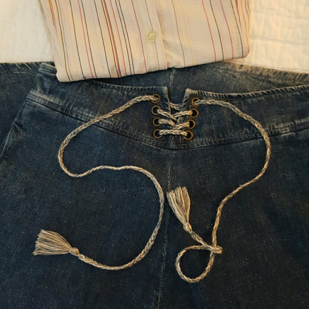 AG jean skirt size 25 pocketed a-line